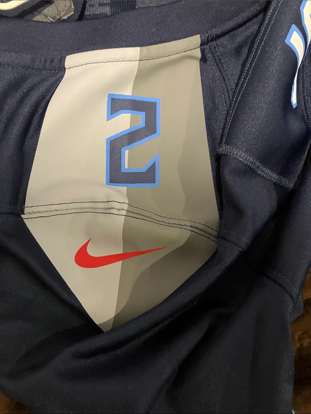 Nike Navy Blue Tennessee Titans #2 Youth Football Jersey - Picture 8 of 9